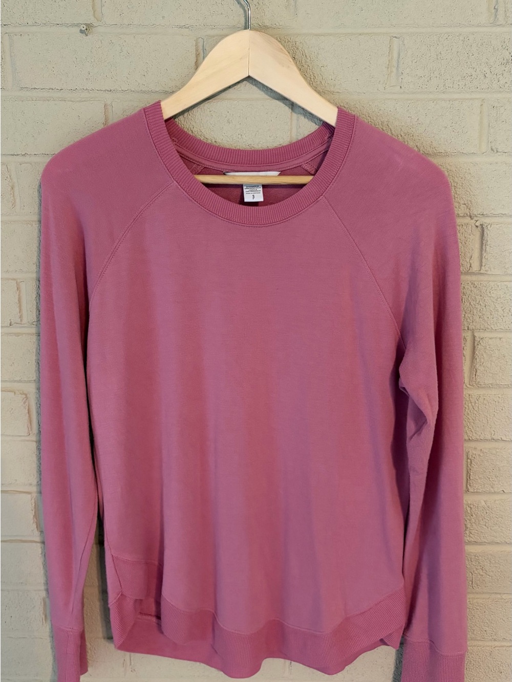 Athleta Mindset Raglan Sleeve Mauve Pullover Sweatshirt